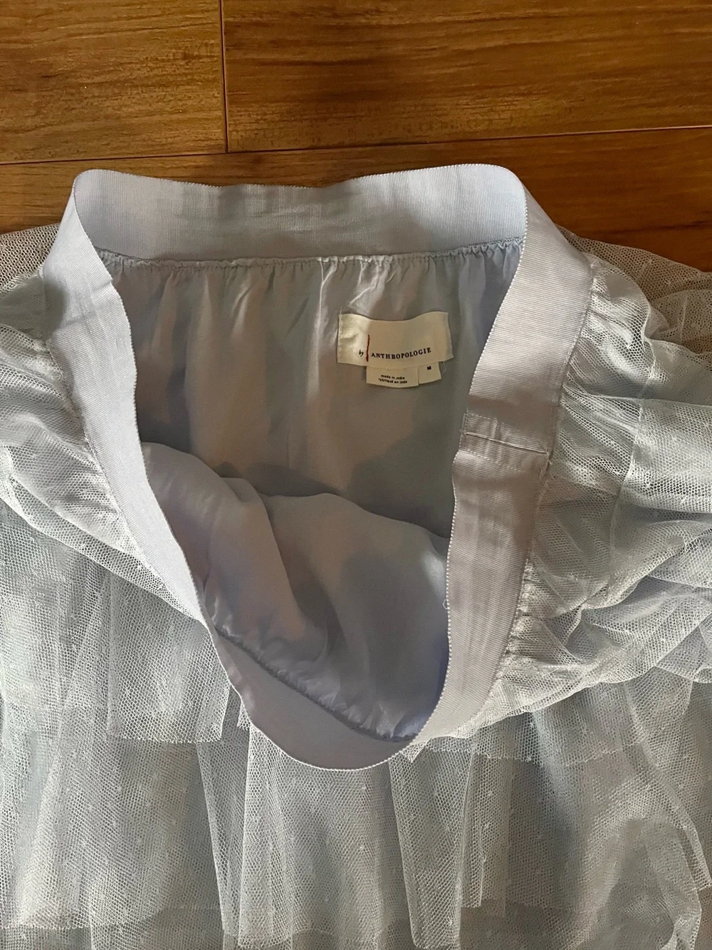 Anthropologie Ashley Tulle Midi Skirt Medium